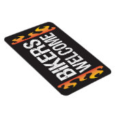 バイクもしくは自転車に乗る人ウェルカムオートバイイベントまたはビジネス マグネット (右側)