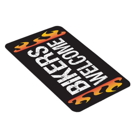 バイクもしくは自転車に乗る人ウェルカムオートバイイベントまたはビジネス マグネット (右側)