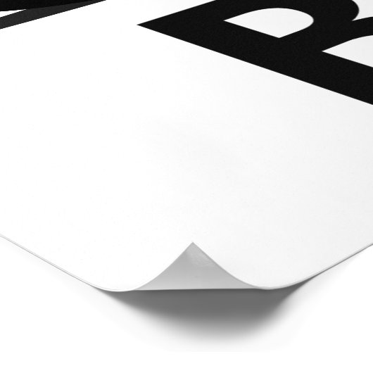 バイクもしくは自転車に乗る人ウェルカムサイン ポスター (角)