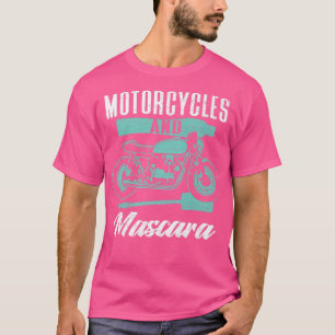 バイクもしくは自転車に乗る人オートバイとマスカラサイクリング209 Tシャツ