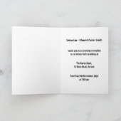 バイクもしくは自転車に乗る人カスタムツールームズオートバイ夕べ結婚ズ 招待状 (内部)