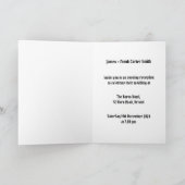 バイクもしくは自転車に乗る人カスタムツールームズオートバイ夕べ結婚ズ 招待状 (内部)