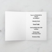 バイクもしくは自転車に乗る人カスタムツールームズオートバイ夕べ結婚ズ 招待状 (内部)