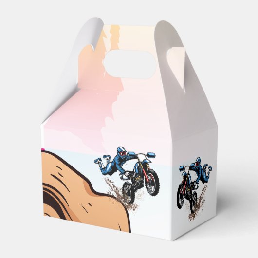 バイクもしくは自転車に乗る人キッドダートスタントバイク誕生日の愛用ボックス フェイバーボックス (裏面サイド)