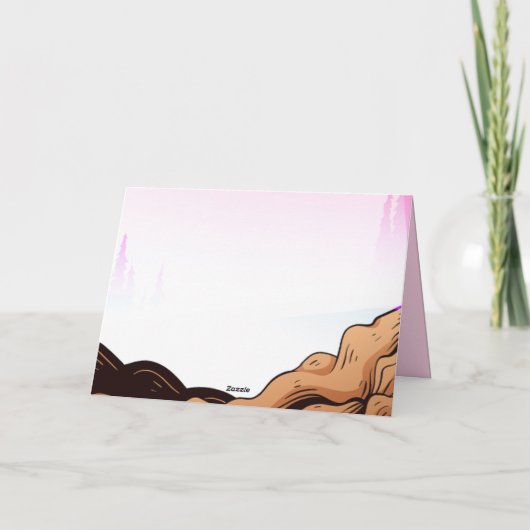 バイクもしくは自転車に乗る人キッドダートスタントバイク誕生日サンキューカード サンキューカード (裏面)