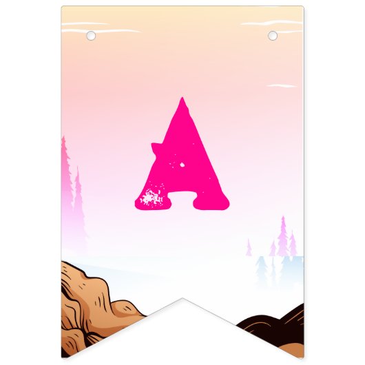 バイクもしくは自転車に乗る人キッドダートスタントバイク誕生日バンティングフラグ バンティングフラッグ (第3の旗)