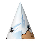 バイクもしくは自転車に乗る人キッドダートスタントバイク誕生日 パーティーハット (裏面)