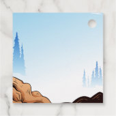 バイクもしくは自転車に乗る人キッドダートスタントバイク誕生日 フェイバータグ (裏面)