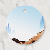 バイクもしくは自転車に乗る人キッドダートスタントバイク誕生日 フェイバータグ (裏面)