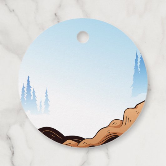 バイクもしくは自転車に乗る人キッドダートスタントバイク誕生日 フェイバータグ (裏面)