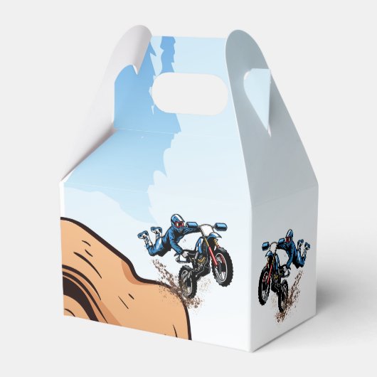 バイクもしくは自転車に乗る人キッドダートスタントバイク誕生日 フェイバーボックス (裏面サイド)