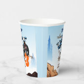 バイクもしくは自転車に乗る人キッドダートスタントバイク誕生日 紙コップ (右)