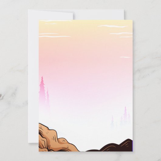 バイクもしくは自転車に乗る人キッドダートスタントバイバースデーパーティーカード 招待状 (裏面)