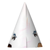 バイクもしくは自転車に乗る人キッドダートスタントバイバースデーパーティーハット パーティーハット (裏面)