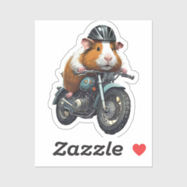 バイクもしくは自転車に乗る人ギニアピッグ探検家、ロードトリップ シール