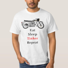 バイクもしくは自転車に乗る人クラシックtshirt thirm T100A Tシャツ