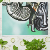 バイクもしくは自転車に乗る人クラブディロ キッチンタオル (折り畳み)