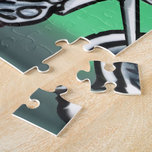 バイクもしくは自転車に乗る人クラブディロ ジグソーパズル (側面)