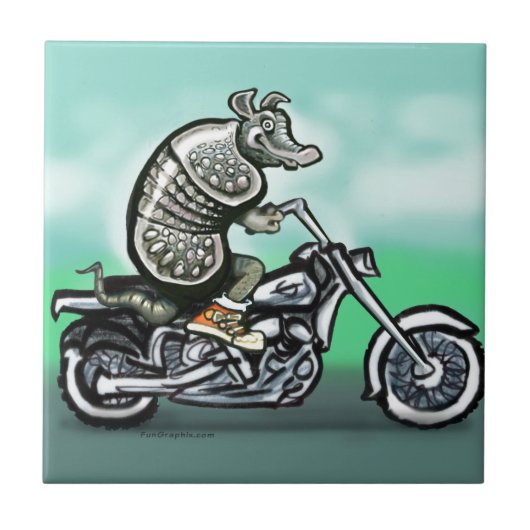 バイクもしくは自転車に乗る人クラブディロ タイル (正面)