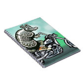 バイクもしくは自転車に乗る人クラブディロ ノートブック (右側)