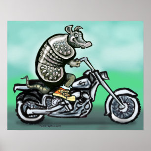 バイクもしくは自転車に乗る人クラブディロ ポスター
