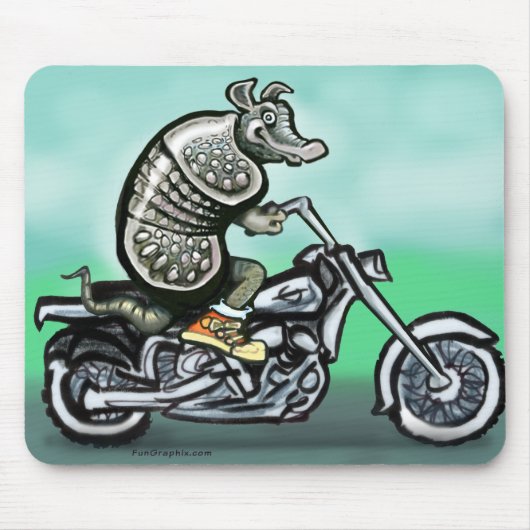 バイクもしくは自転車に乗る人クラブディロ マウスパッド (正面)