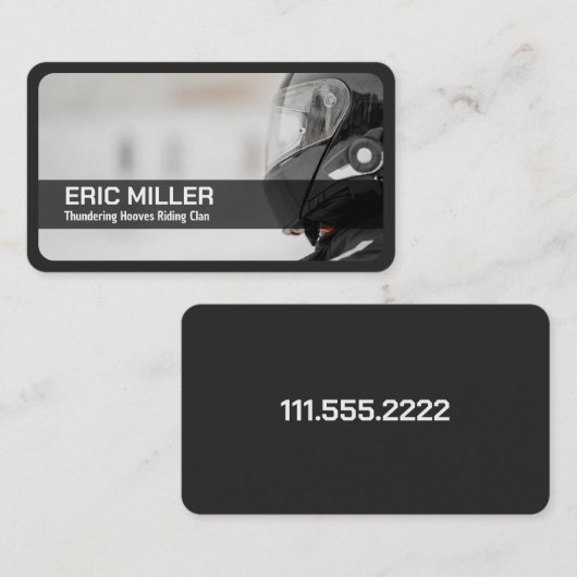 バイクもしくは自転車に乗る人クラブ 名刺 (正面/裏面)