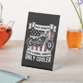 バイクもしくは自転車に乗る人グランドパライドモーターサイクルラバーズR 台座サイン (インサイチュ)