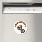バイクもしくは自転車に乗る人グランパ マグネット (インサイチュ (食洗機))