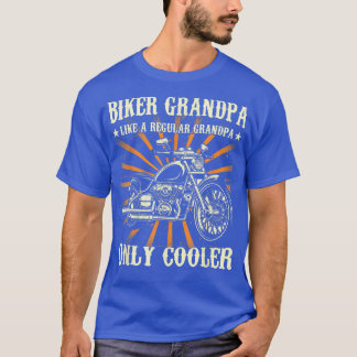 バイクもしくは自転車に乗る人グランパ、ヴィンテージバイク祖父、モト Tシャツ