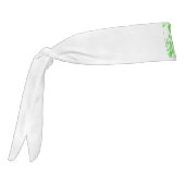 バイクもしくは自転車に乗る人グリーンとホワイトヘッドバンド タイヘッドバンド (回転270)