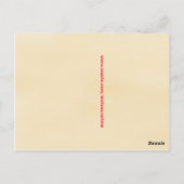 バイクもしくは自転車に乗る人サイクリストハッピーバースデー ポストカード (裏面)