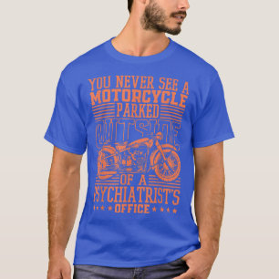 バイクもしくは自転車に乗る人サイクリングオートバイモーターサイクル Tシャツ