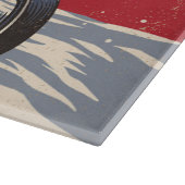 バイクもしくは自転車に乗る人サンタクリスマスカッティングボード カッティングボード (角)