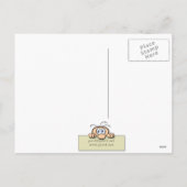 バイクもしくは自転車に乗る人サンタ シーズンポストカード (裏面)