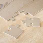 バイクもしくは自転車に乗る人サンタ ジグソーパズル (側面)