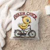 バイクもしくは自転車に乗る人シック装飾用クッション クッション (ブランケット)