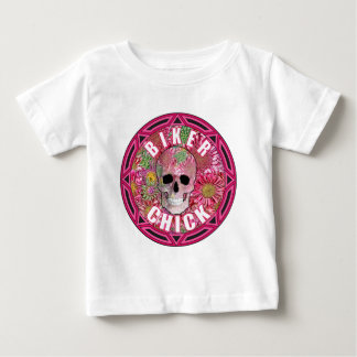 バイクもしくは自転車に乗る人シック001 ベビーTシャツ