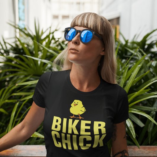 バイクもしくは自転車に乗る人シック、レディース自転車&バイクTシャツ Tシャツ