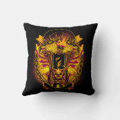 バイクもしくは自転車に乗る人スケルトンエビルファイアモーターバイク クッション (裏面)