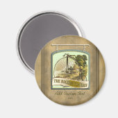 バイクもしくは自転車に乗る人ズタバーンパーブサインパーソナライズされたマグネット マグネット (正面/裏面)