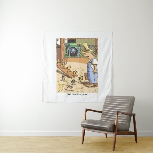 バイクもしくは自転車に乗る人チクスタペストリー タペストリー (インサイチュ)