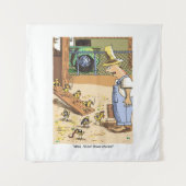 バイクもしくは自転車に乗る人チクスタペストリー タペストリー (正面)