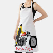 バイクもしくは自転車に乗る人チックオートバイに座る エプロン (インサイチュ)