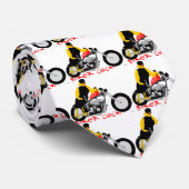 バイクもしくは自転車に乗る人チックオートバイに座る ネクタイ (ロール)