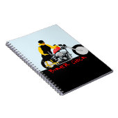 バイクもしくは自転車に乗る人チックオートバイに座る ノートブック (右側)