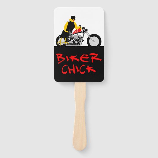 バイクもしくは自転車に乗る人チックオートバイに座る ハンドファン (正面)