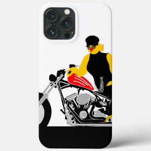 バイクもしくは自転車に乗る人チックオートバイに座る iPhone 13 PRO MAXケース