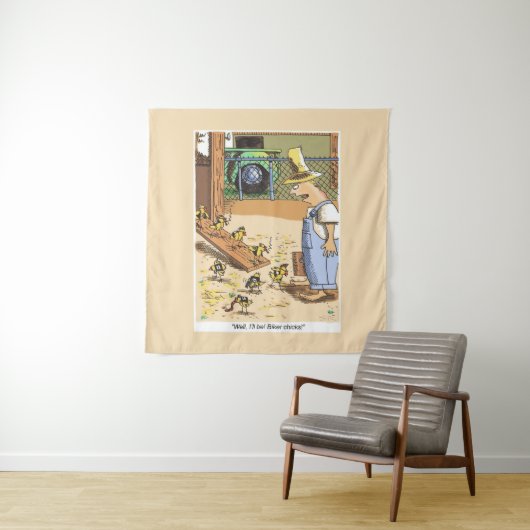 バイクもしくは自転車に乗る人チックカーキタペストリー タペストリー (インサイチュ)