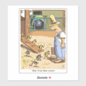 バイクもしくは自転車に乗る人チックス輪郭シール シール (シート)